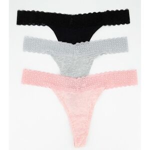 New Essie Women's 3 Pack Thong Panties Underwear